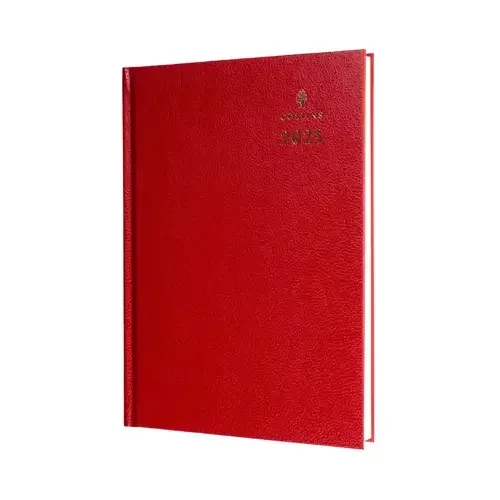 Collins 44 Desk Diary A4 Day to Page 2026 Red 44.15-26 - 822174 - Image 1