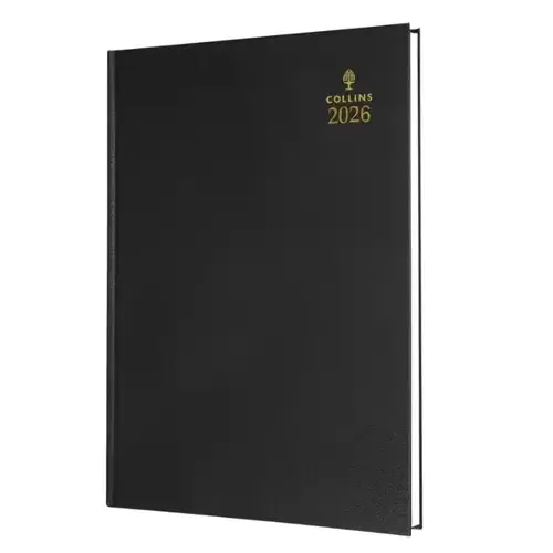 Collins 35 Desk Diary A5 Week to View 2026 Black 35.99-26 - 823309 - Image 1