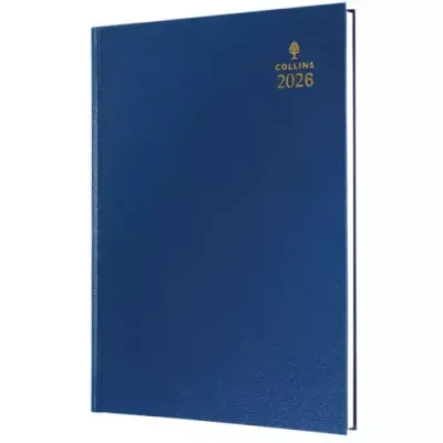 Collins 35 Desk Diary A5 Week to View 2026 Blue 35.60-26 - 823310