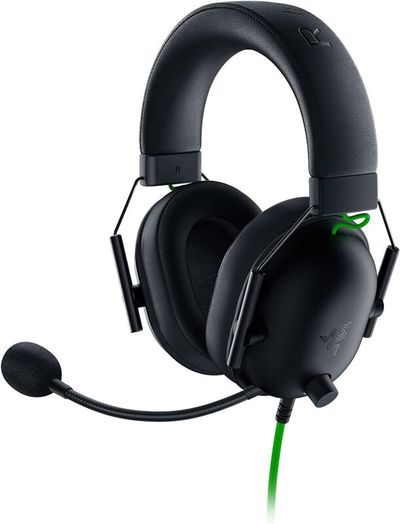 Razer Blackshark V2 X Headset Wired Head-band Gaming Black. Green