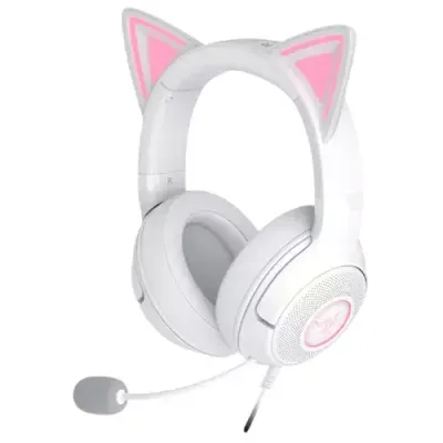 Razer Kraken Kitty V2 Headset Wired Head-band Gaming USB Type-A White - Thumbnail 2