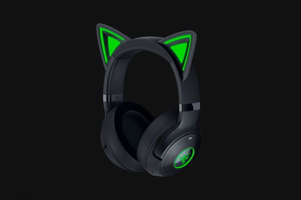 RAZER Kraken Kitty V2 BT Wireless Gaming Headset - Black, Black,Green