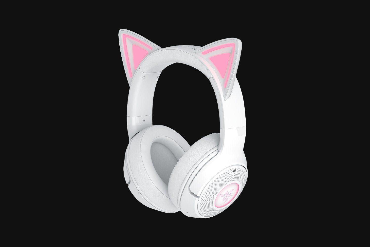 RAZER Kraken Kitty V2 BT Wireless Gaming Headset - White, White,Silver/Grey - Image 1