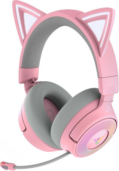 Razer Kraken Kitty V3 Pro - Quartz Headset Wired &amp; Wireless Head-band Gaming USB Type-A Bluetooth Rose - Thumbnail 2