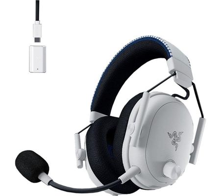 Razer BlackShark V3 Pro Headset Wired &amp; Wireless Head-band Gaming USB Type-A Bluetooth White - Thumbnail 2