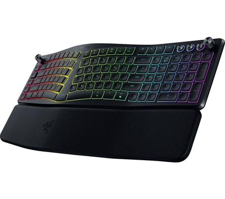 Razer Pro Type Ergo keyboard Universal USB + RF Wireless + Bluetooth QWERTY US English Black