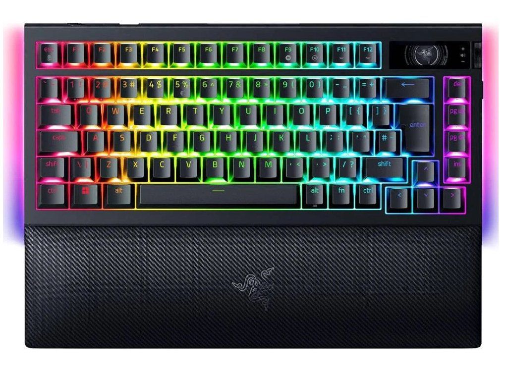 Razer BlackWidow V4 Pro keyboard Gaming USB + RF Wireless + Bluetooth QWERTY US International Black - Image 1