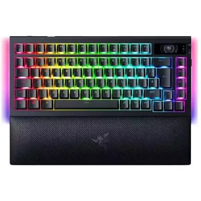 Razer BlackWidow V4 Pro keyboard Gaming USB + RF Wireless + Bluetooth QWERTY US International Black - Thumbnail 2