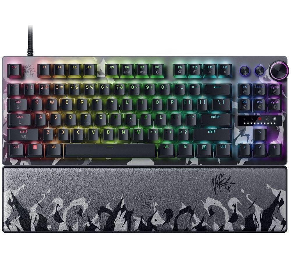 RAZER Huntsman V3 Pro TKL NiKoÊEditionÊGaming Keyboard - Grey, Silver/Grey - Image 1