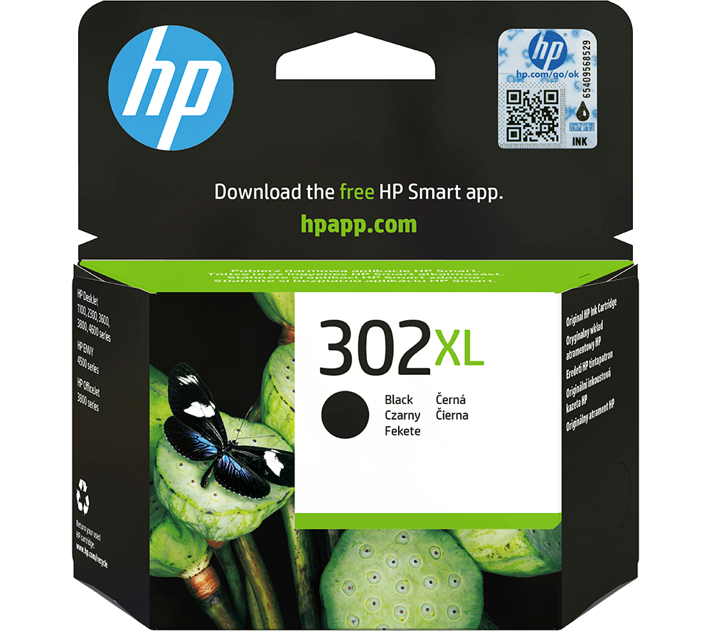 HP 302XL Original Black Ink Cartridge, Black - Image 1