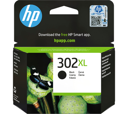 HP 302XL Original Black Ink Cartridge, Black