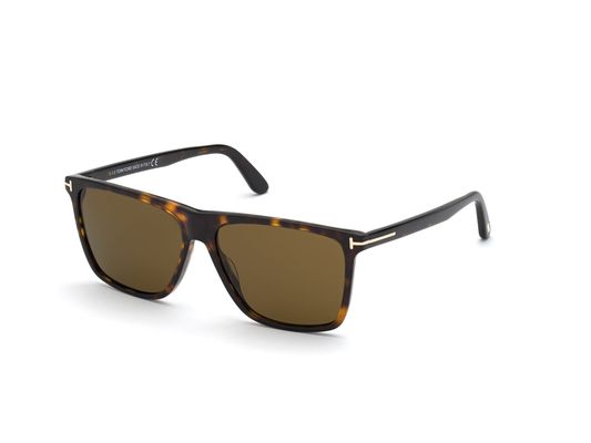 TOM FORD Mężczyzna TOM FORD FT0832 FLETCHER 52J Okulary przeciwsłoneczne Acetat Kwadratowy Normalna