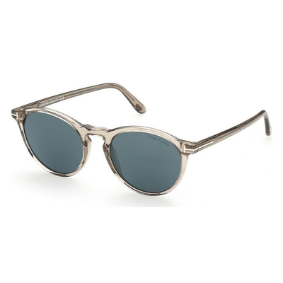 TOM FORD Mężczyzna TOM FORD FT0904 AURELE 57V Okulary przeciwsłoneczne Acetat Beżowy Niebieski Okrągły Normalna - Thumbnail 2