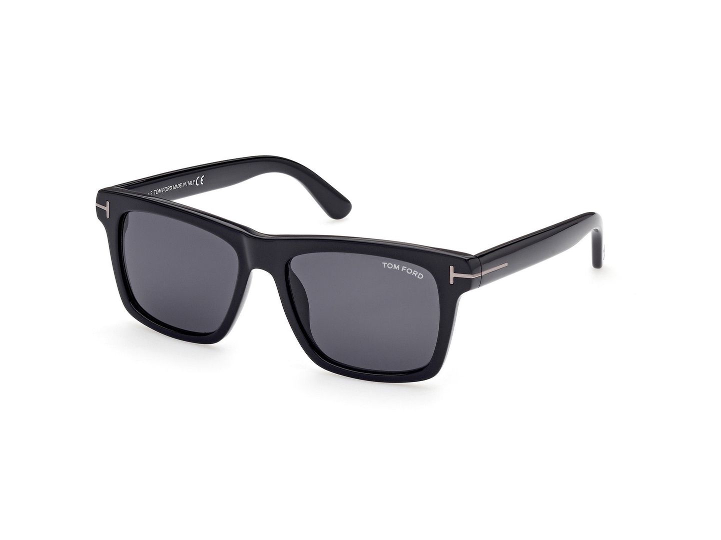 TOM FORD Mężczyzna TOM FORD FT0906-N BUCKLEY-02 01A Okulary przeciwsłoneczne Acetat Czarny Szary Kwadratowy Normalna - Image 1