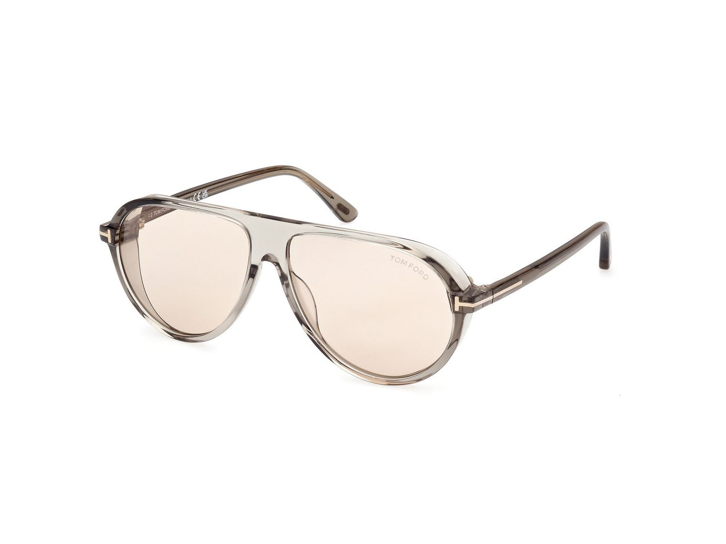 TOM FORD Mężczyzna TOM FORD FT1023 MARCUS 93E Okulary przeciwsłoneczne Acetat Zielony Brązowy Pilot Fotochromatyczny - Image 1