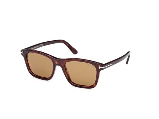 TOM FORD Mężczyzna TOM FORD FT1179 BARRON 52E Okulary przeciwsłoneczne Acetat Kwadratowy Normalna
