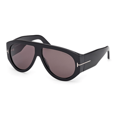TOM FORD Mężczyzna TOM FORD FT1044 BRONSON 01A Okulary przeciwsłoneczne Acetat Czarny Dym Pilot Normalna - Thumbnail 2