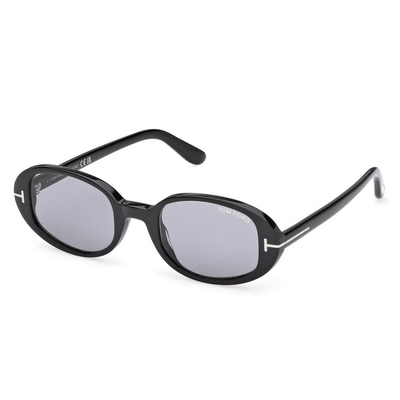 TOM FORD Kobieta TOM FORD FT1364 IGGY 01A Okulary przeciwsłoneczne Acetat Czarny Dym Okrągły Normalna - Thumbnail 2