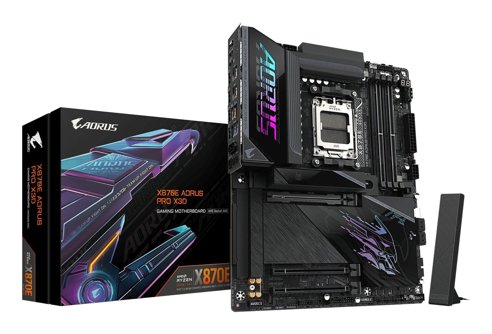 GIGABYTE X870E AORUS PRO X3D Motherboard - Supports AMD Ryzen 9000 CPU - Image 1