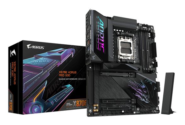 GIGABYTE X870E AORUS PRO X3D Motherboard - Supports AMD Ryzen 9000 CPU