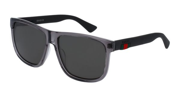 Gucci Mężczyzna Gucci GG0010S 004 Okulary przeciwsłoneczne Acetat Szary Szary Kwadratowy Spolaryzowane