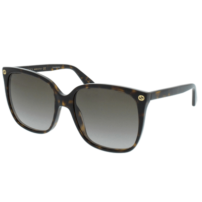 Gucci Kobieta Gucci GG0022S 003 Okulary przeciwsłoneczne Acetat Hawana Brązowy Cat Eye Normalna - Thumbnail 2