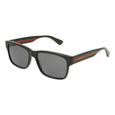 Gucci Mężczyzna Gucci GG0340S 006 Okulary przeciwsłoneczne Plastikowy Czarny Szary Kwadratowy Normalna - Thumbnail 2
