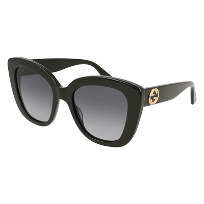 Gucci Kobieta Gucci GG0327S 001 Okulary przeciwsłoneczne Acetat Czarny Szary Cat Eye Normalna Zacieniony - Thumbnail 2