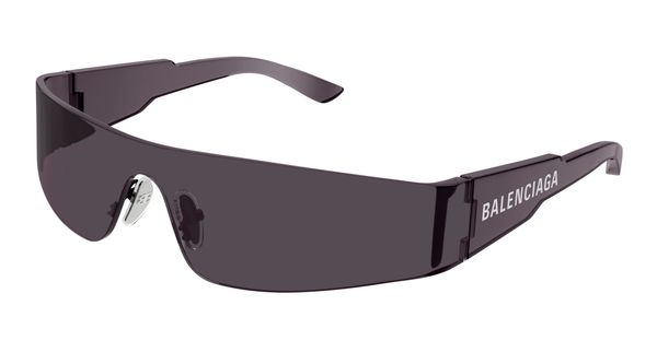 Balenciaga Unisex Balenciaga BB0041S 001 Okulary przeciwsłoneczne Nylon Szary Szary Maska Normalna