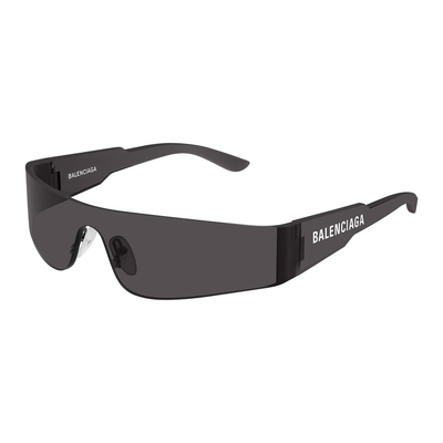 Balenciaga Unisex Balenciaga BB0041S 001 Okulary przeciwsłoneczne Nylon Szary Szary Maska Normalna - Thumbnail 2