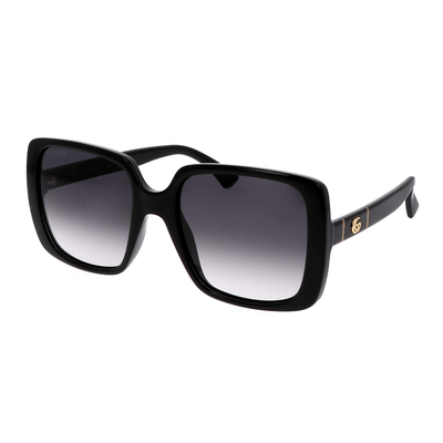 Gucci Kobieta Gucci GG0632S 001 Okulary przeciwsłoneczne Wstrzyknięte Czarny Szary Kwadratowy Normalna Zacieniony - Thumbnail 2