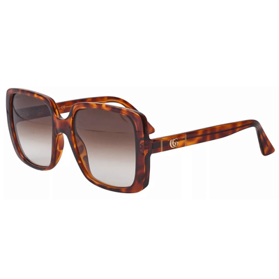 Gucci Kobieta Gucci GG0632S 002 Okulary przeciwsłoneczne Wstrzyknięte Hawana Brązowy Kwadratowy Normalna Zacieniony - Thumbnail 2