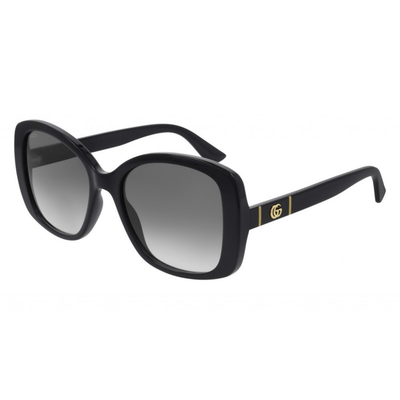 Gucci Kobieta Gucci GG0762S 001 Okulary przeciwsłoneczne Wstrzyknięte Czarny Szary Kwadratowy Normalna Zacieniony - Thumbnail 2