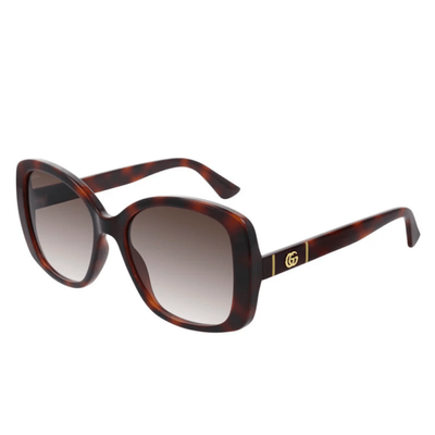 Gucci Kobieta Gucci GG0762S 002 Okulary przeciwsłoneczne Wstrzyknięte Hawana Brązowy Kwadratowy Normalna Zacieniony - Thumbnail 2