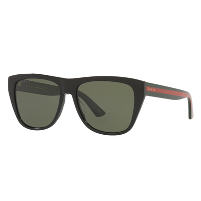 Gucci Mężczyzna Gucci GG0926S 001 Okulary przeciwsłoneczne Acetat Czarny Szary Kwadratowy Normalna - Thumbnail 2