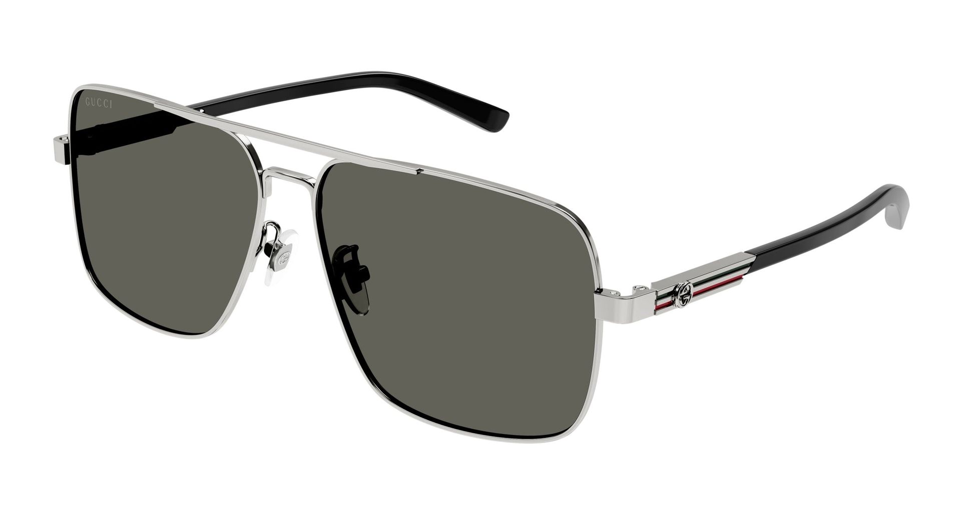 Gucci Mężczyzna Gucci GG1289S 001 Okulary przeciwsłoneczne Metal Ruten Pilot - Image 1