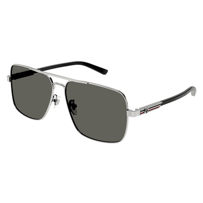 Gucci Mężczyzna Gucci GG1289S 001 Okulary przeciwsłoneczne Metal Ruten Pilot - Thumbnail 2