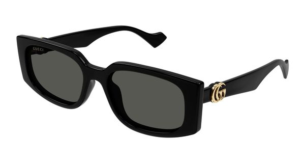 Gucci Kobieta Gucci GG1534S 001 Okulary przeciwsłoneczne Wstrzyknięty Czarny Szary Kwadratowy
