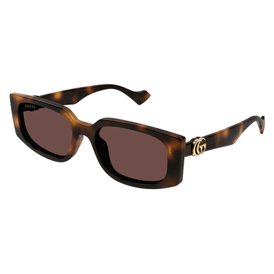 Gucci Kobieta Gucci GG1534S 002 Okulary przeciwsłoneczne Wstrzyknięty Hawana Brązowy Kwadratowy - Thumbnail 2