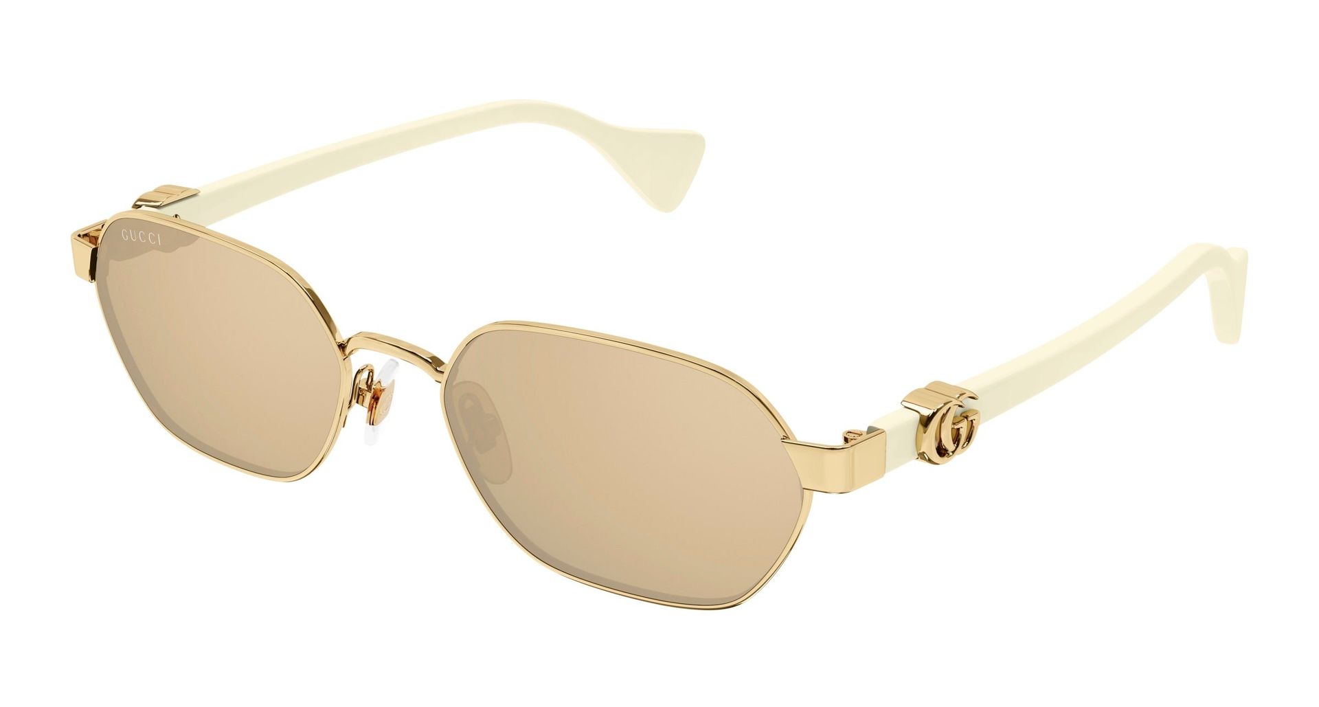 Gucci Kobieta Gucci GG1593S 002 Okulary przeciwsłoneczne Metal Złoty Różowy Okrągły - Image 1