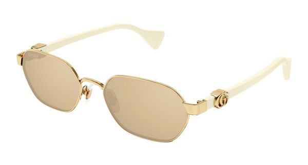 Gucci Kobieta Gucci GG1593S 002 Okulary przeciwsłoneczne Metal Złoty Różowy Okrągły