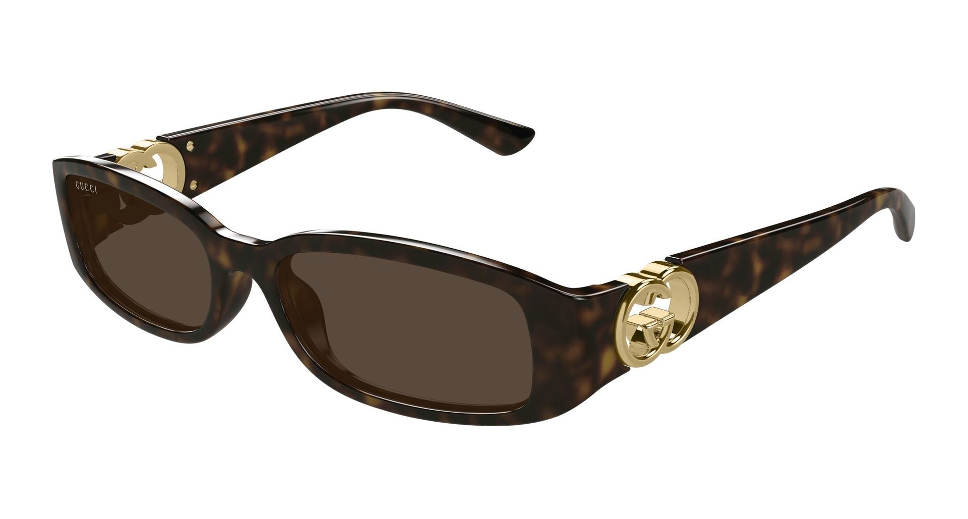 Gucci Kobieta Gucci GG1661S 002 Okulary przeciwsłoneczne Wstrzyknięte Hawana Brązowy Kwadratowy - Image 1