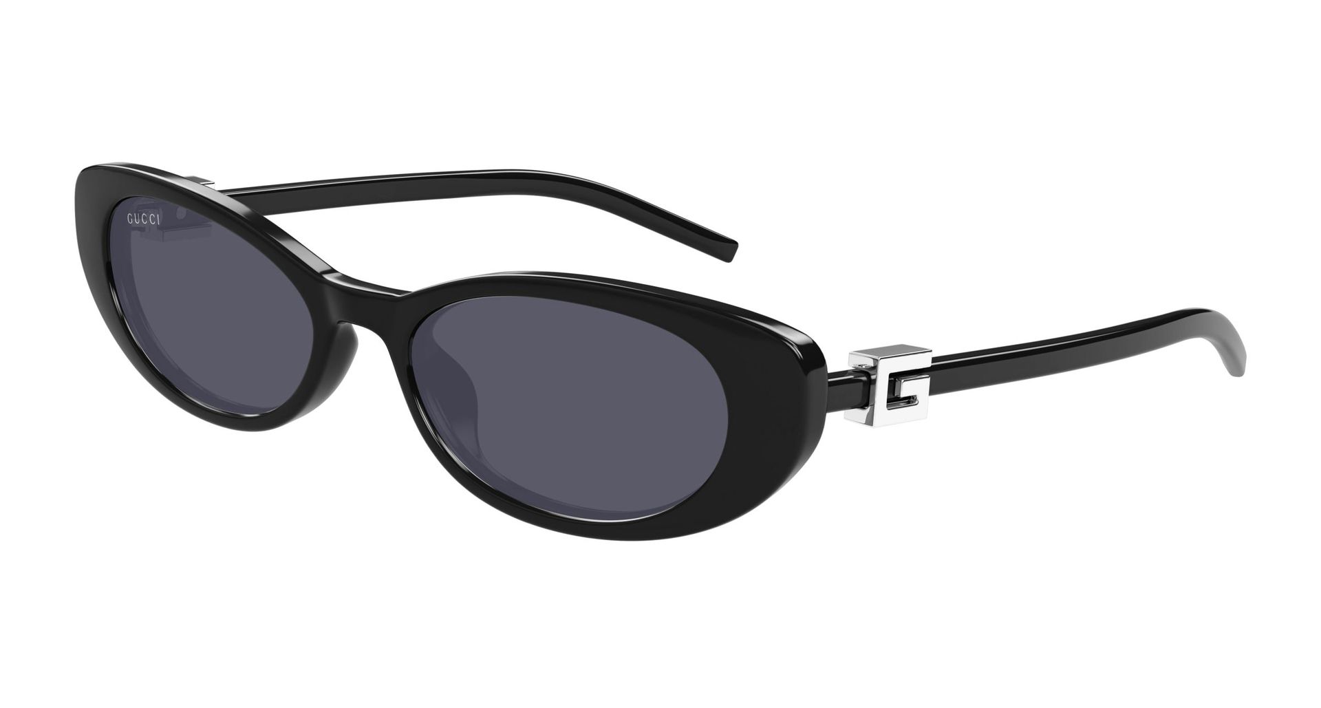 Gucci Kobieta Gucci GG1680S 001 Okulary przeciwsłoneczne Wstrzyknięte Czarny Szary Cat Eye - Image 1