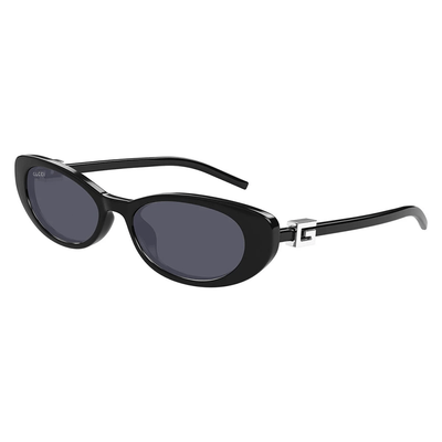 Gucci Kobieta Gucci GG1680S 001 Okulary przeciwsłoneczne Wstrzyknięte Czarny Szary Cat Eye - Thumbnail 2