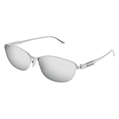 Balenciaga Unisex Balenciaga BB0357SA 002 Okulary przeciwsłoneczne Metal Srebrny Srebrny Kwadratowy - Thumbnail 2