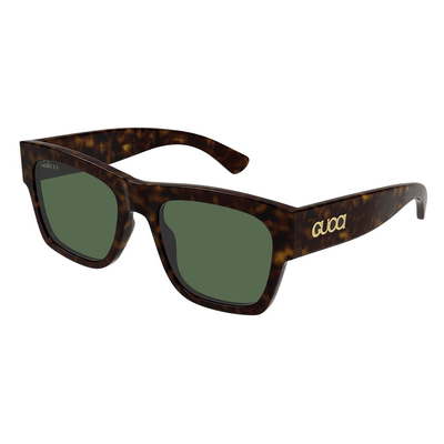 Gucci Mężczyzna Gucci GG1793S 002 Okulary przeciwsłoneczne Acetat Hawana Zielony Kwadratowy - Thumbnail 2