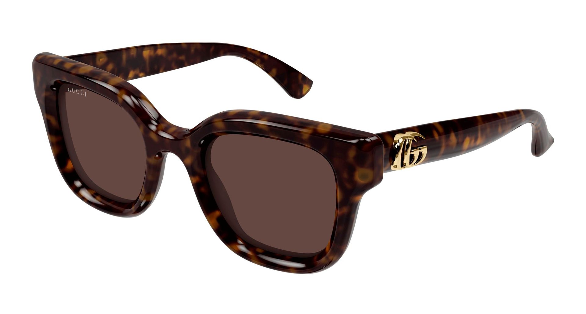 Gucci Kobieta Gucci GG1828S 002 Okulary przeciwsłoneczne Wstrzyknięte Hawana Brązowy Okrągły - Image 1