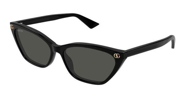 Gucci Kobieta Gucci GG1815S 001 Okulary przeciwsłoneczne Acetat Czarny Szary Cat Eye