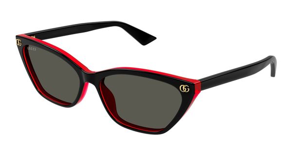 Gucci Kobieta Gucci GG1815S 003 Okulary przeciwsłoneczne Acetat Czarny Szary Cat Eye