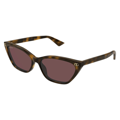 Gucci Kobieta Gucci GG1815S 003 Okulary przeciwsłoneczne Acetat Czarny Szary Cat Eye - Thumbnail 2